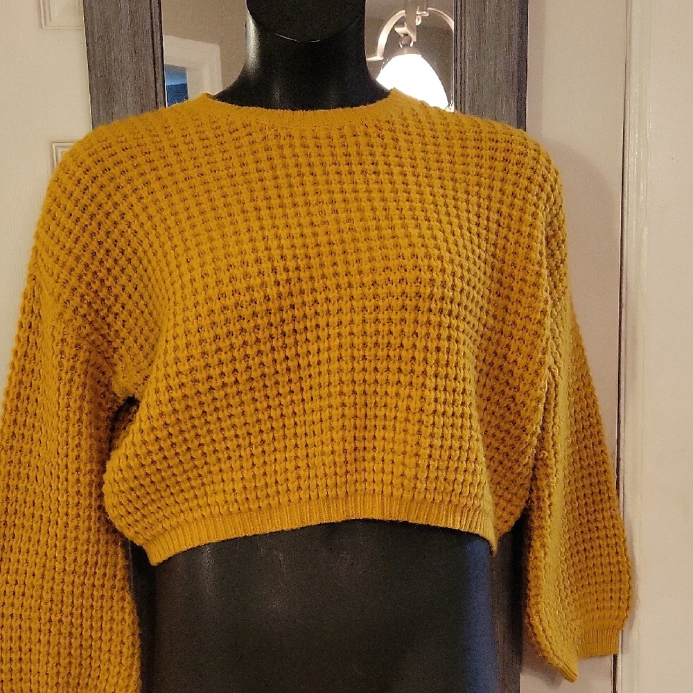 Elodie Mustard Crew Neck Sweater